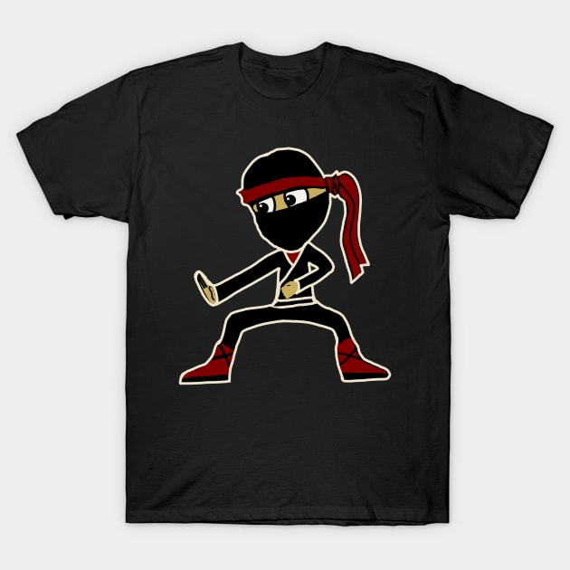 Cute Ninja for Kids Boys Toddler who like Ninjas T-Shirt by Mewzeek_T